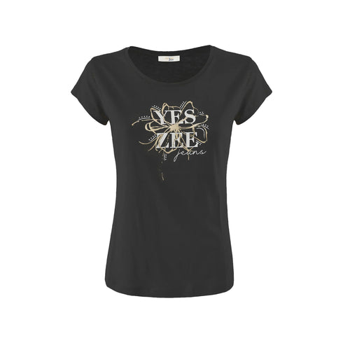 Yes Zee T-shirt T-shirt Donna stampa logo sul petto S P25 - YESZEET257T900 - 0801 - S - Francavilla Moda